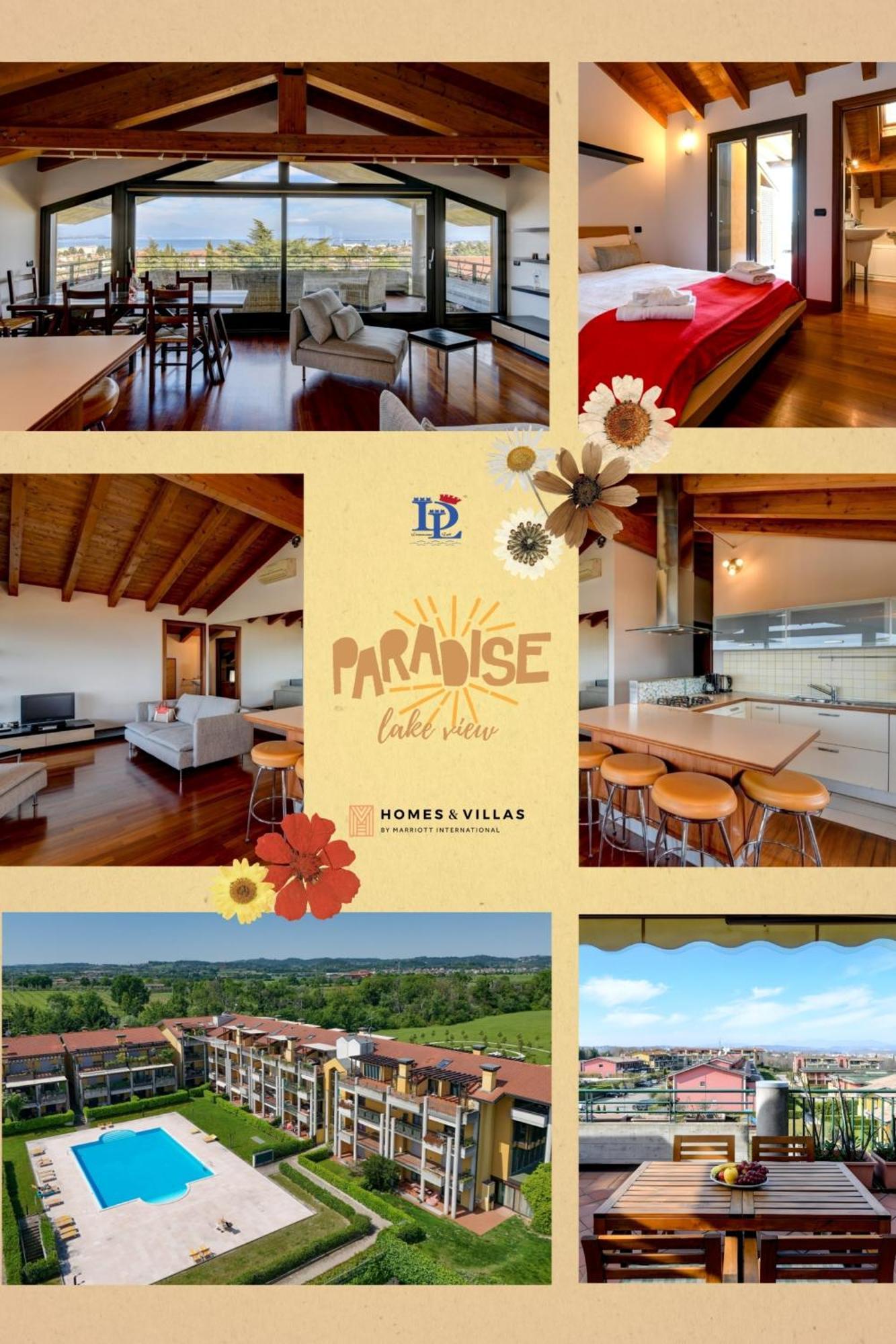 Desenzanoloft Official Partner Marriott Homes & Villas - Paradise Lake View In A 5 Pools Exclusive Residence Desenzano del Garda Exteriör bild